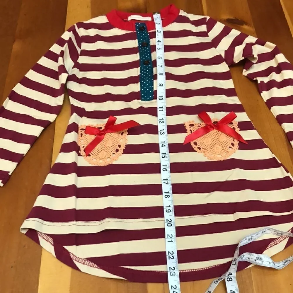 Fancaiwindmill girl's striped dress